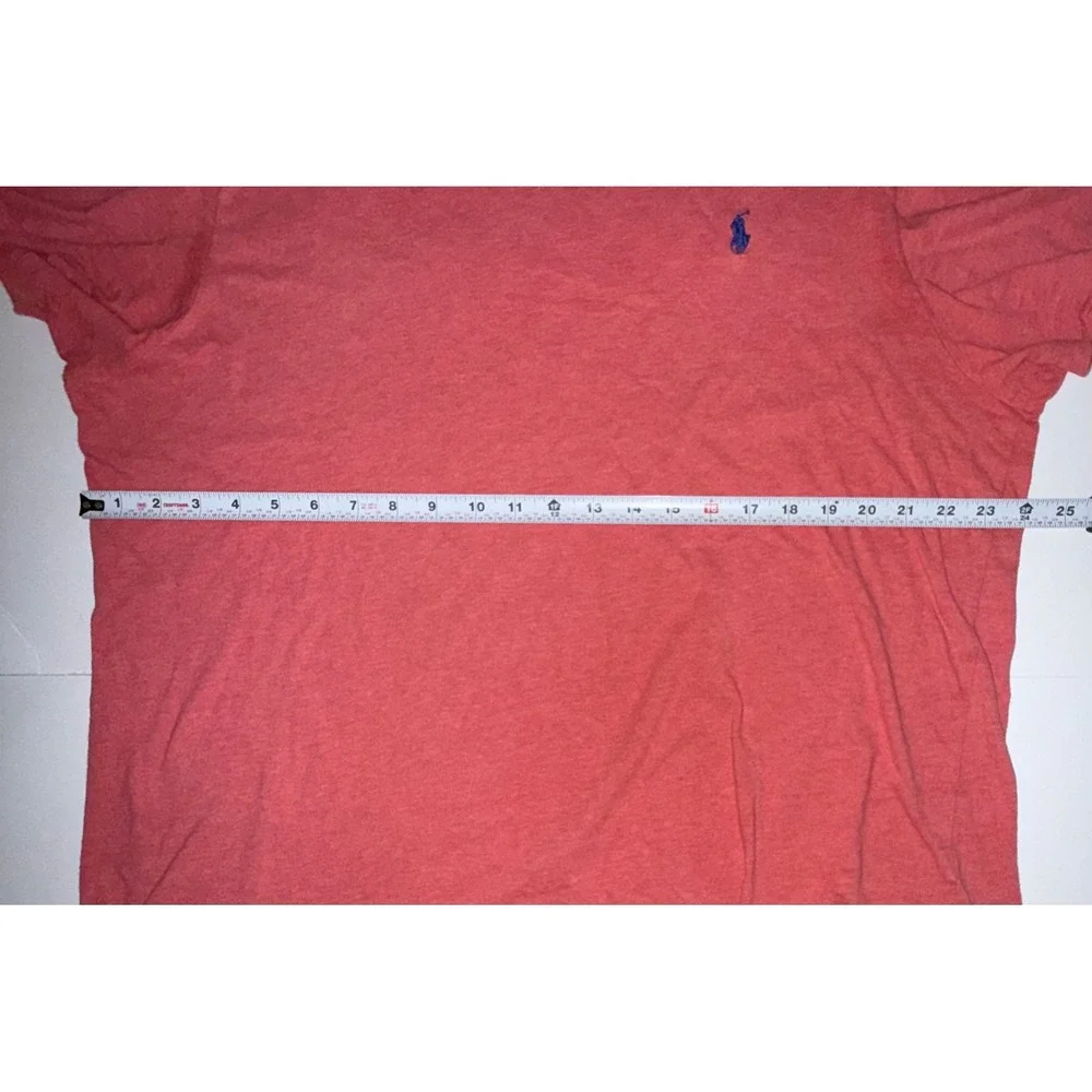 Polo Ralph Lauren Mens XL T-Shirt Heather Red Regular Fit Preppy Classic Logo